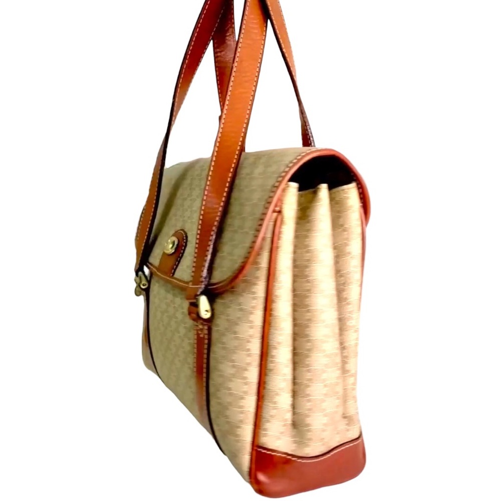 CELINE Vintage Macadam Top handle Bag with COA - Picture 9 of 17